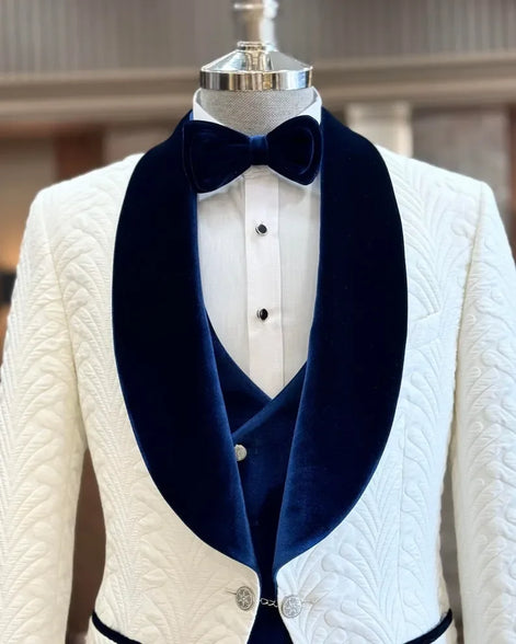 Navy Blue Velvet Tux