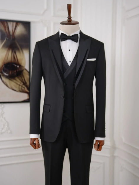 Black on Black Tuxedo