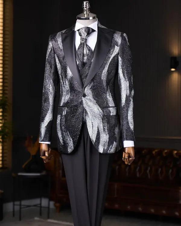 Silver Prom Suit