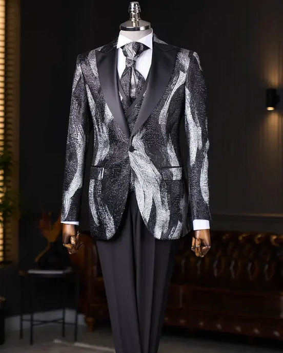 Silver Prom Suit
