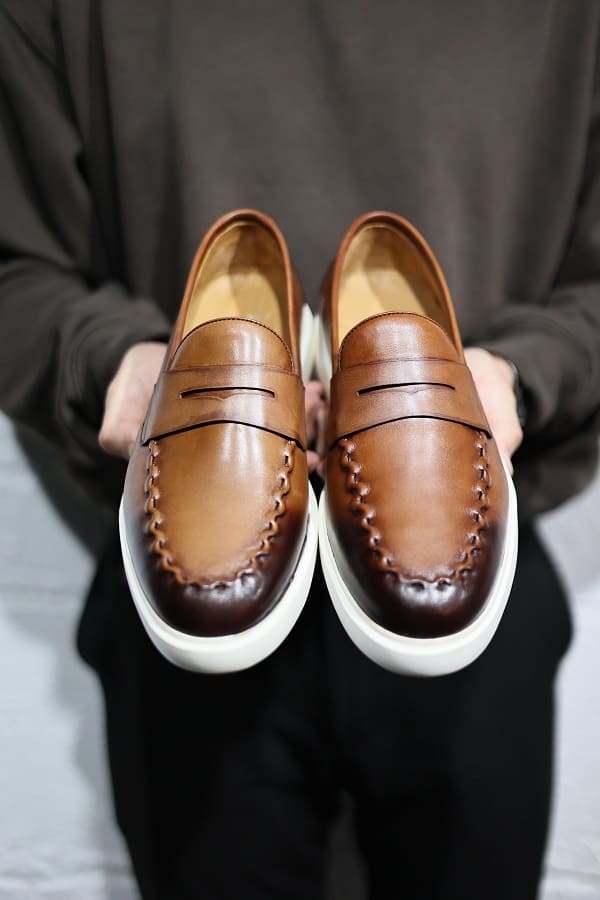 Tan Brown Penny Loafers