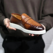 Tan Brown Penny Loafers