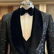 Wilson Velvet Black Sequin Tuxedo