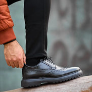 Wingtip Black Brogue Derby Shoes