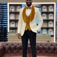 Mustard Yellow Velvet Tux