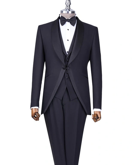 Black Tuxedo with Vest for Men