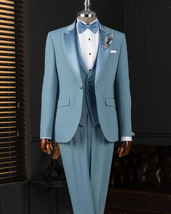 Blue 3 Piece Tuxedo