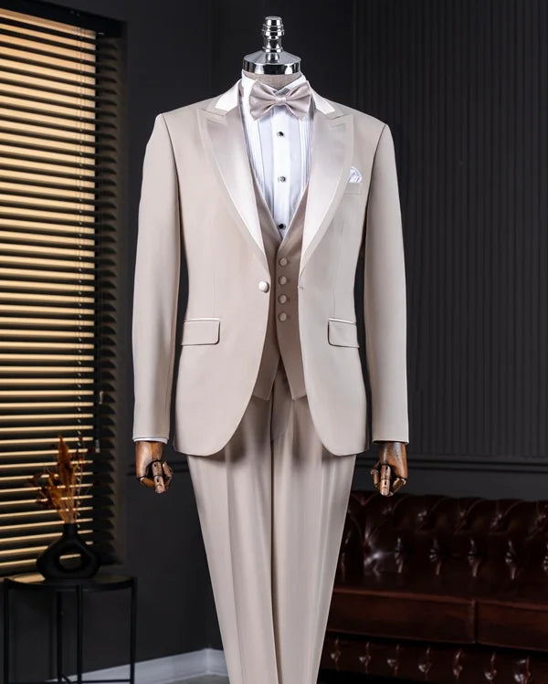 Champagne 3 Piece Tuxedo