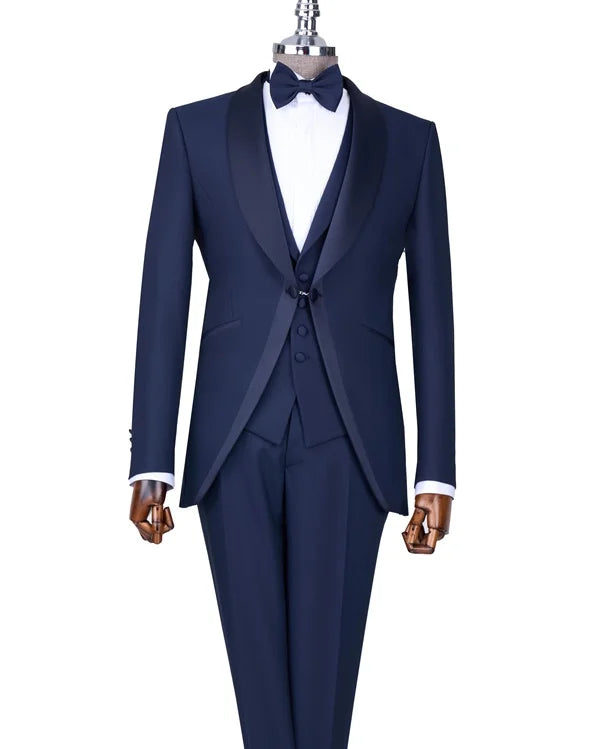 Navy Blue Tuxedo with Vest