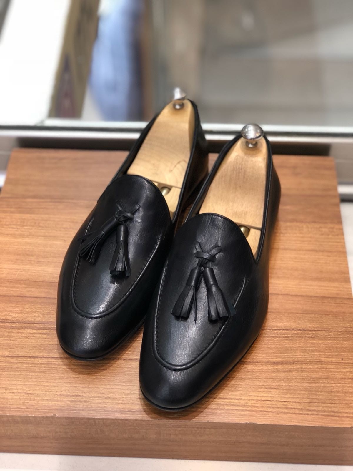 Buy Black Tassel Loafer by Gentwith.com with Free Shipping