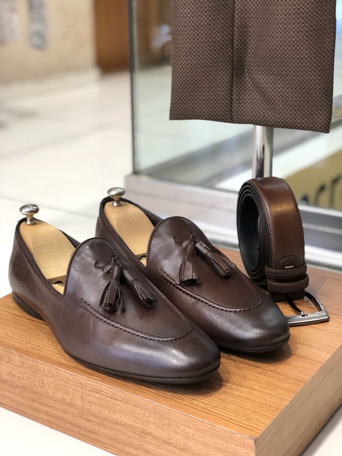 Buy Brown Tassel Loafer by Gentwith.com with Free Shipping