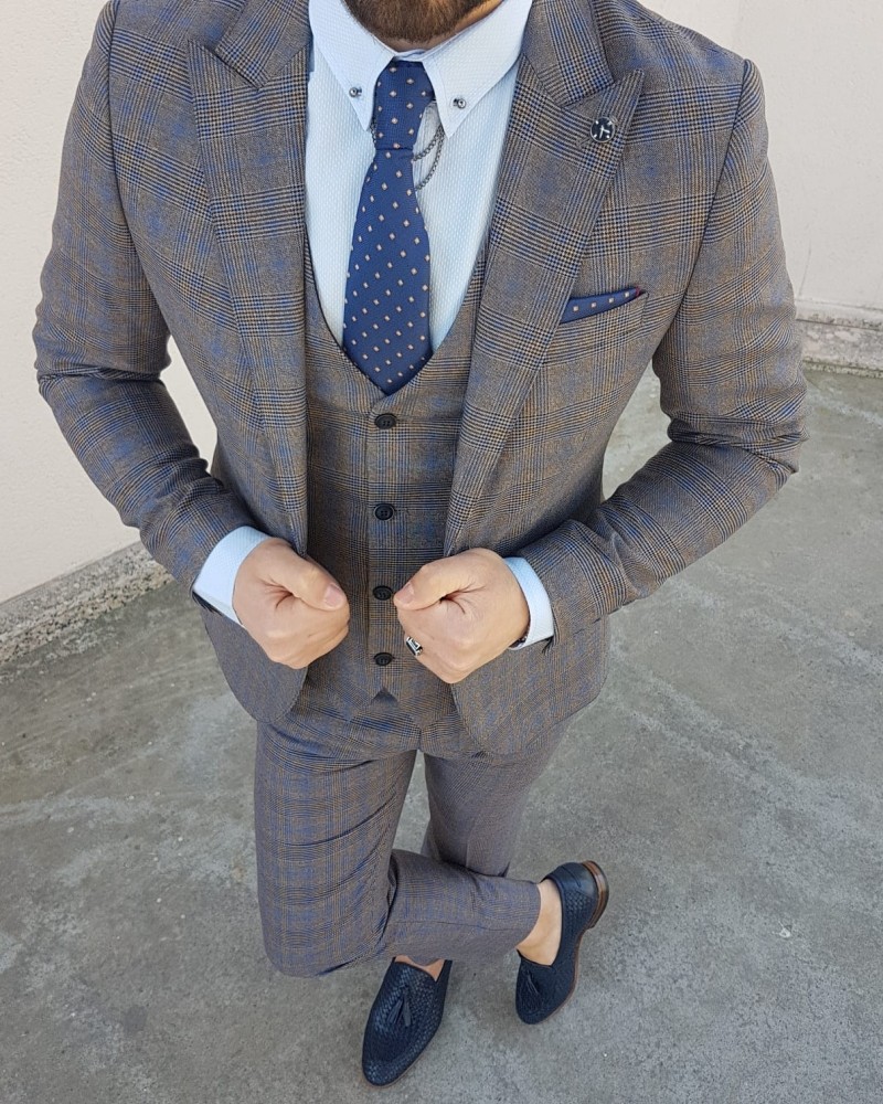 Camel Patterned Suit by Gentwith.com with Free Shipping