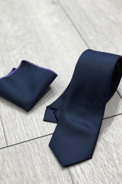 Navy Blue Tie by Gentwith.com with Free Shipping