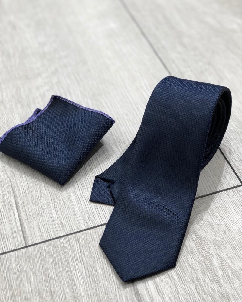 Buy Navy Blue Tie by Gentwith.com with Free Shipping