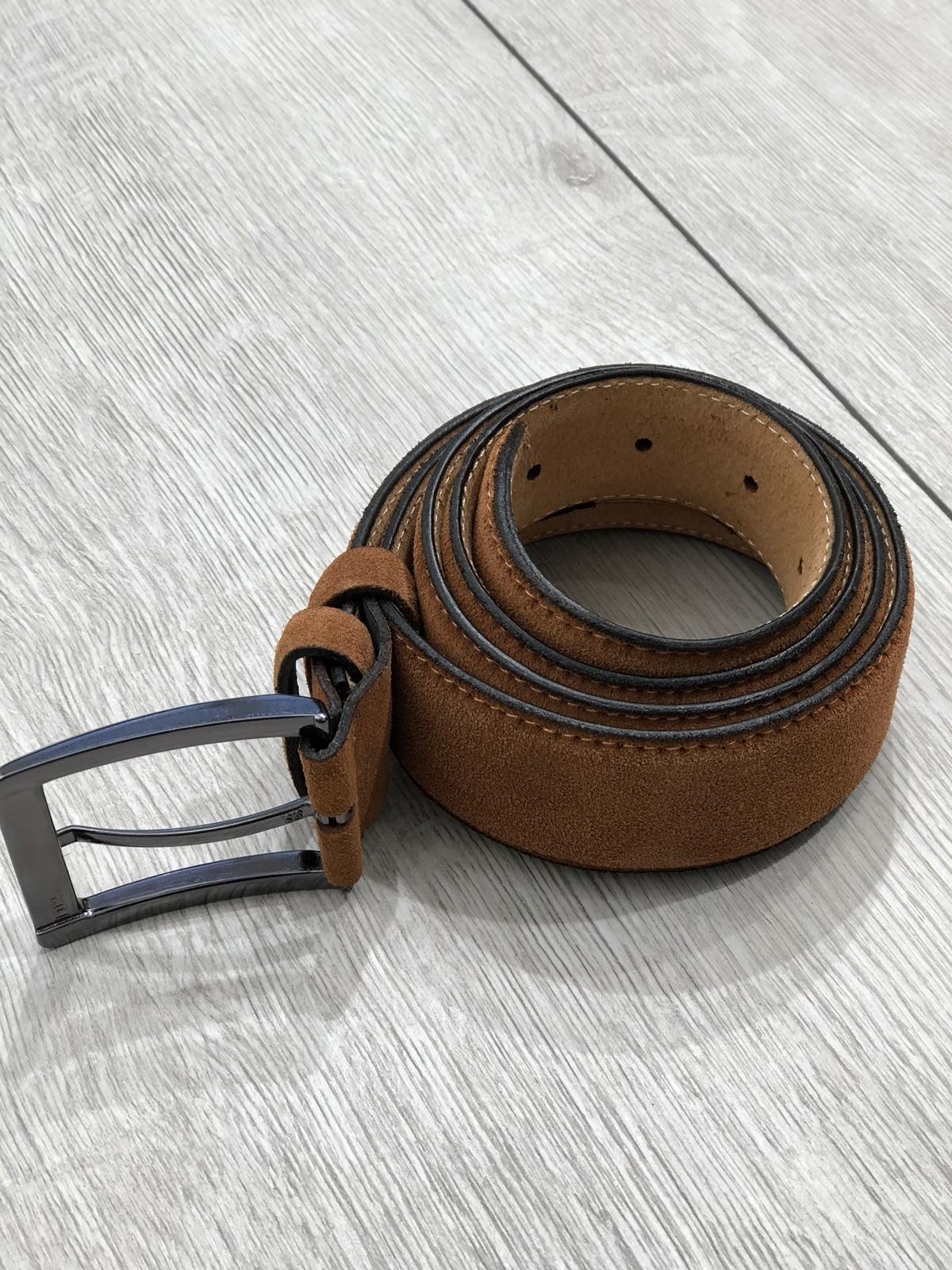 Buy Camel Suede Belt by Gentwith.com with Free Shipping