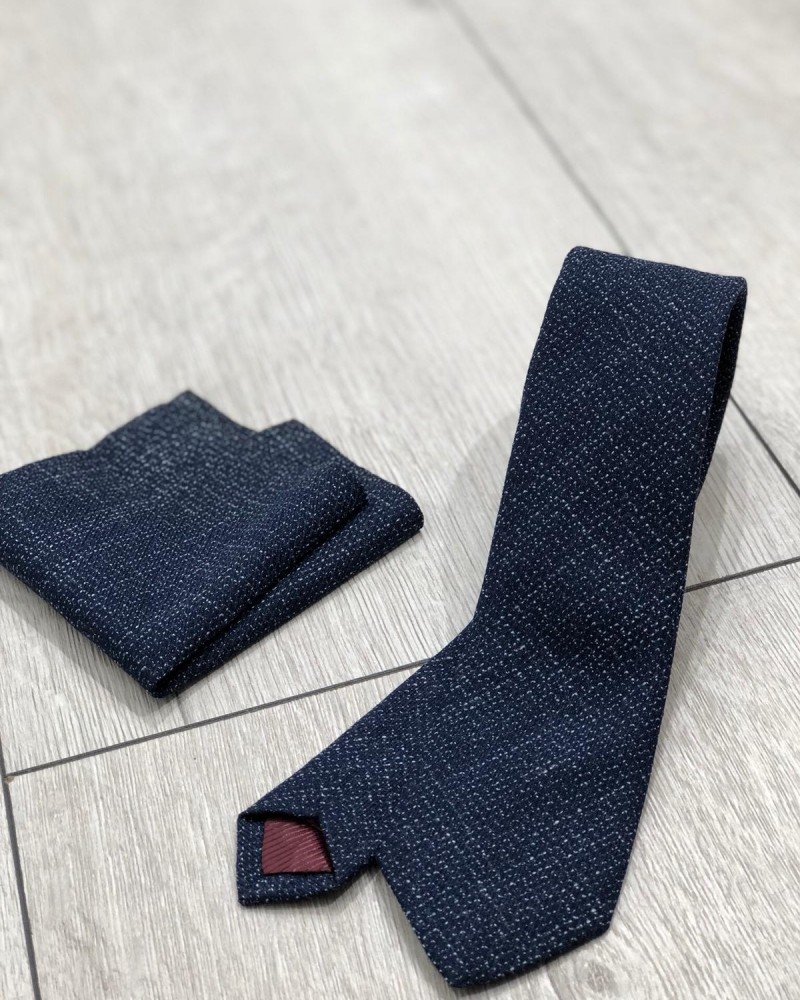 Navy Blue Tie by Gentwith.com with Free Shipping