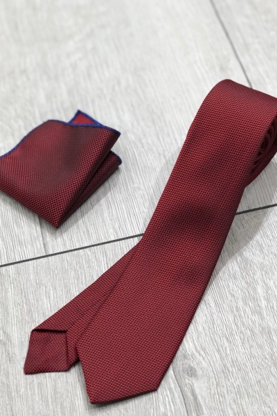 Claret Red Tie by Gentwith.com with Free Shipping