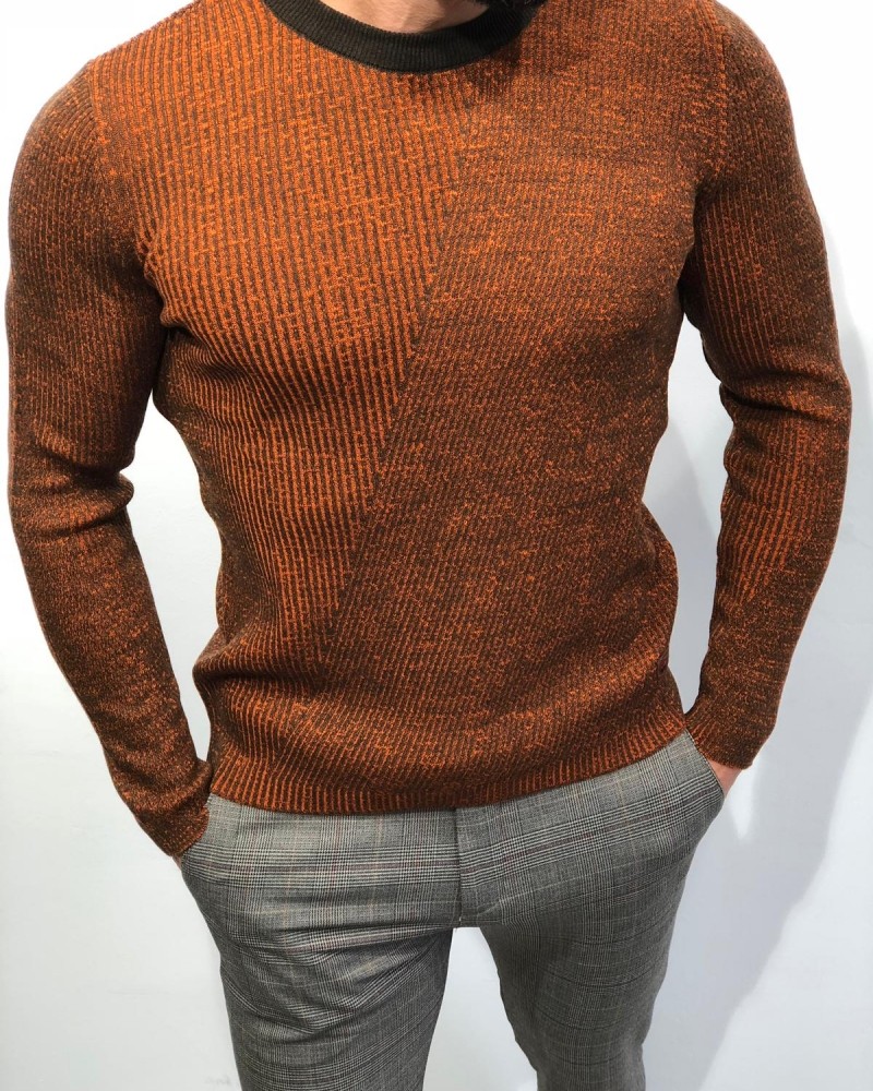 Buy Tile Slim Fit Sweater by Gentwith.com with Free Shipping
