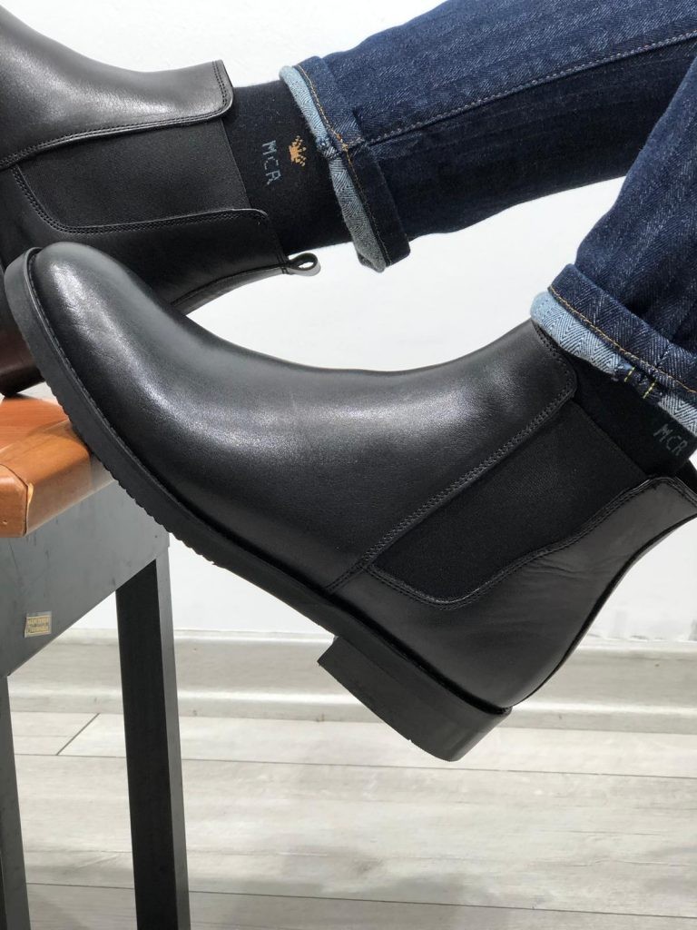 Buy Black Chelseaa Boot by Gentwith.com with Free Shipping