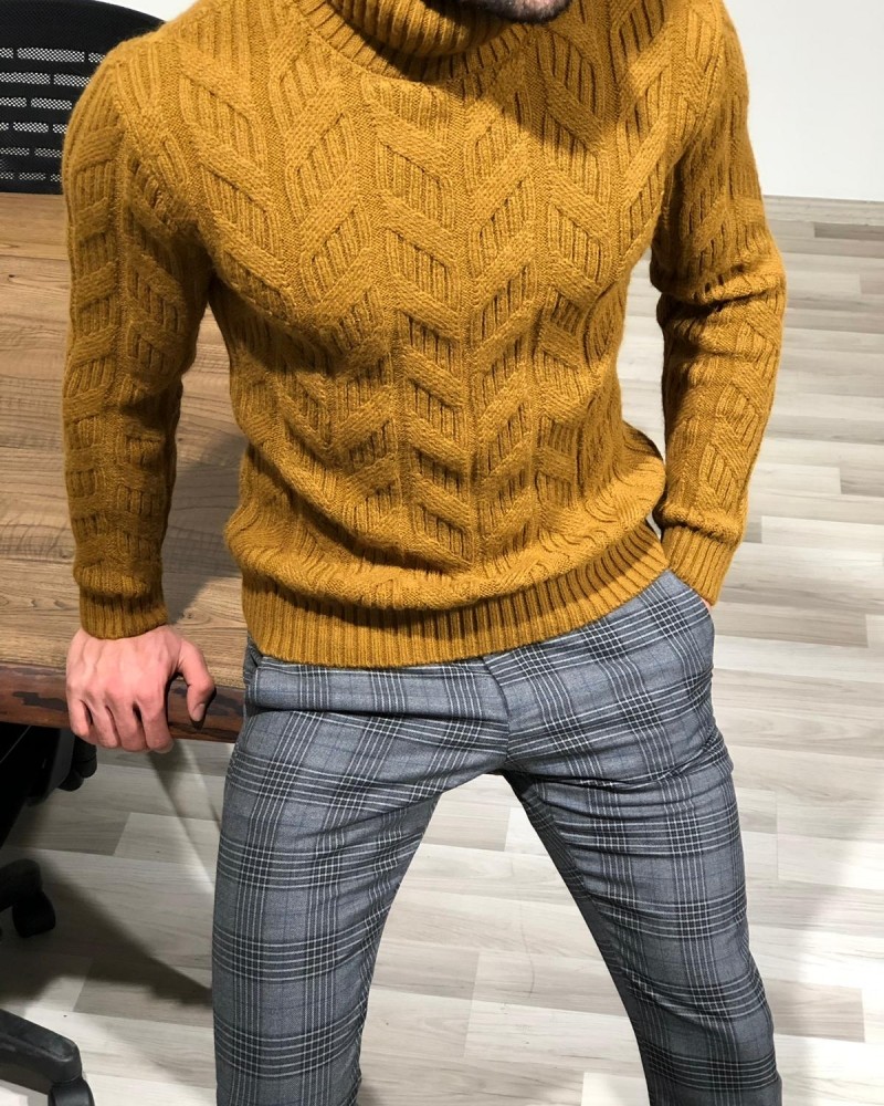 Taba Slim Fit Turtleneck Sweater by Gentwith.com with Free Shipping