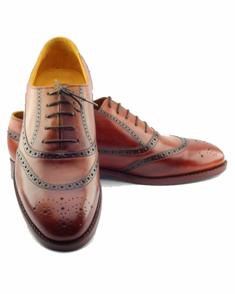 Buy Brown Bespoke Shoes by Gentwith.com with Free Shipping
