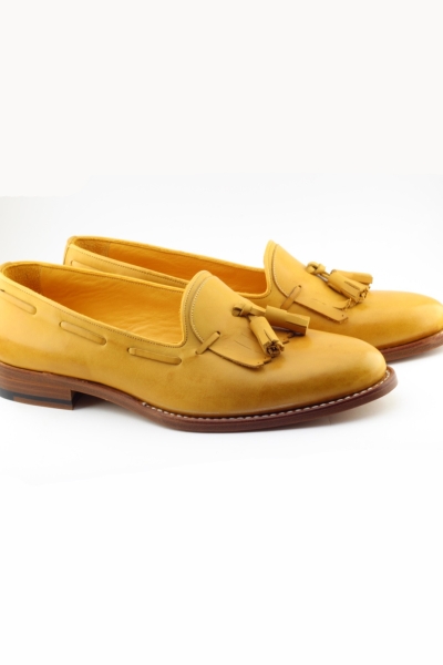 Yellow Tassel Loafers