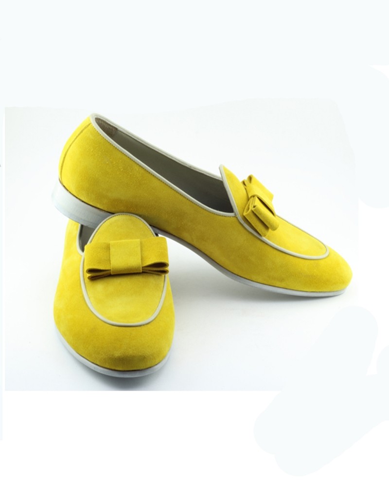 Lemon Handmade Calf Leather Bespoke Shoes by Gentwith.com with Free Shipping