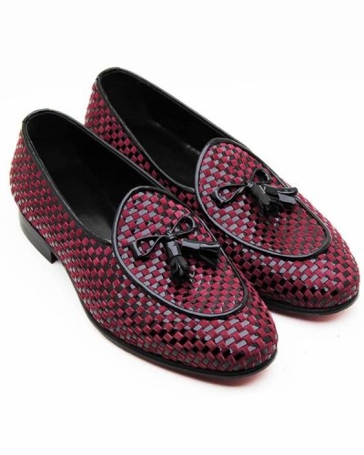 Crimson Handmade Calf Leather Bespoke Shoes by Gentwith.com with Free Shipping