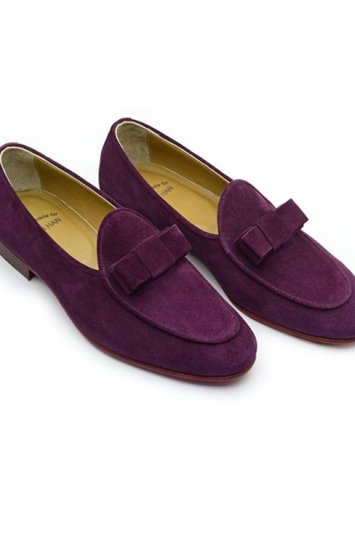 Purple Tuxedo Loafers