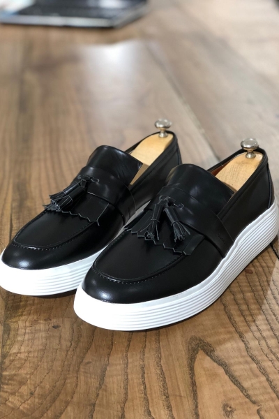 Black Tassel Espadrille Loafer by Gentwith.com with Free Shipping