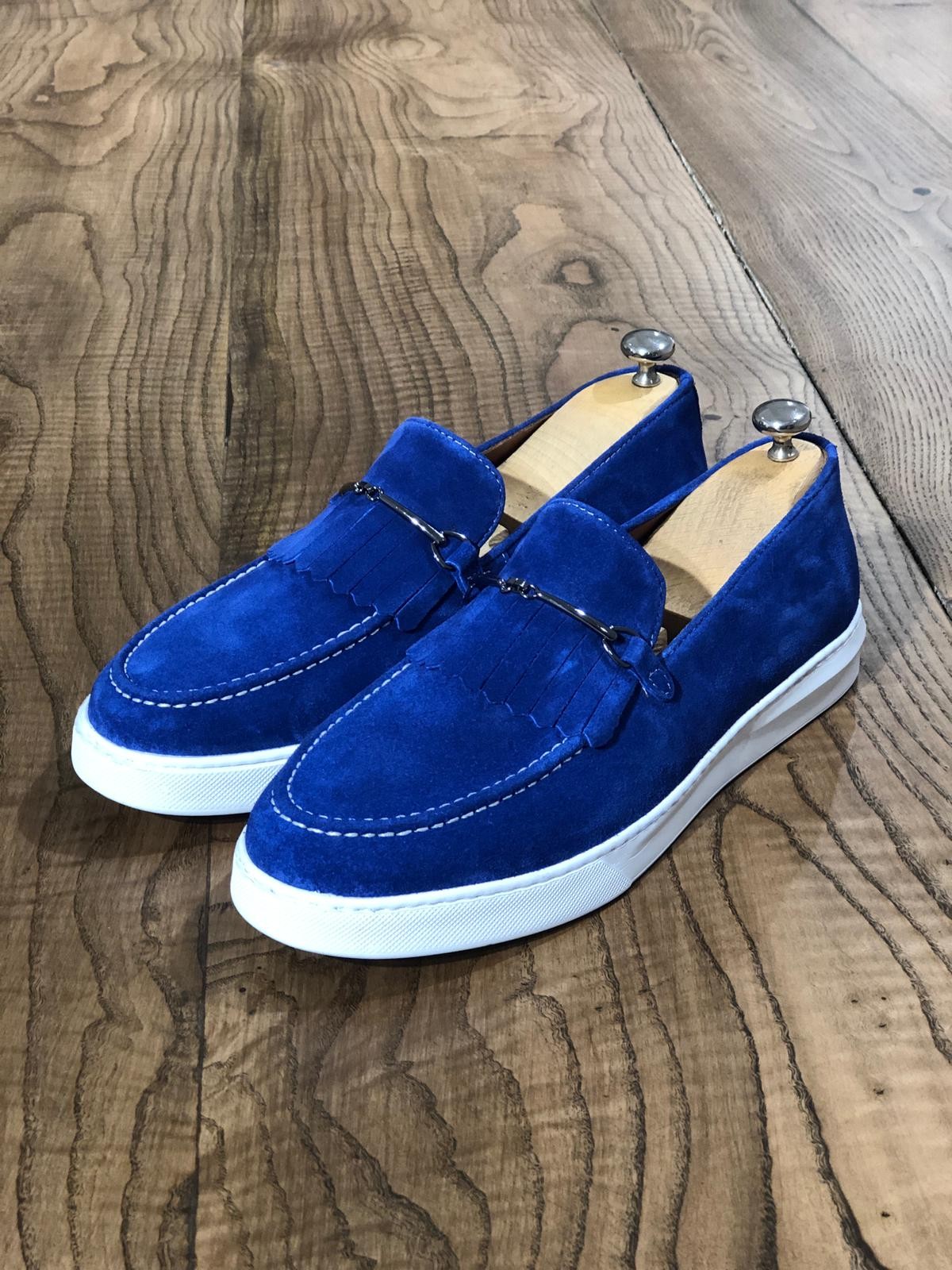 Buy Sax Kilt Espadrille Loafer by Gentwith.com with Free Shipping