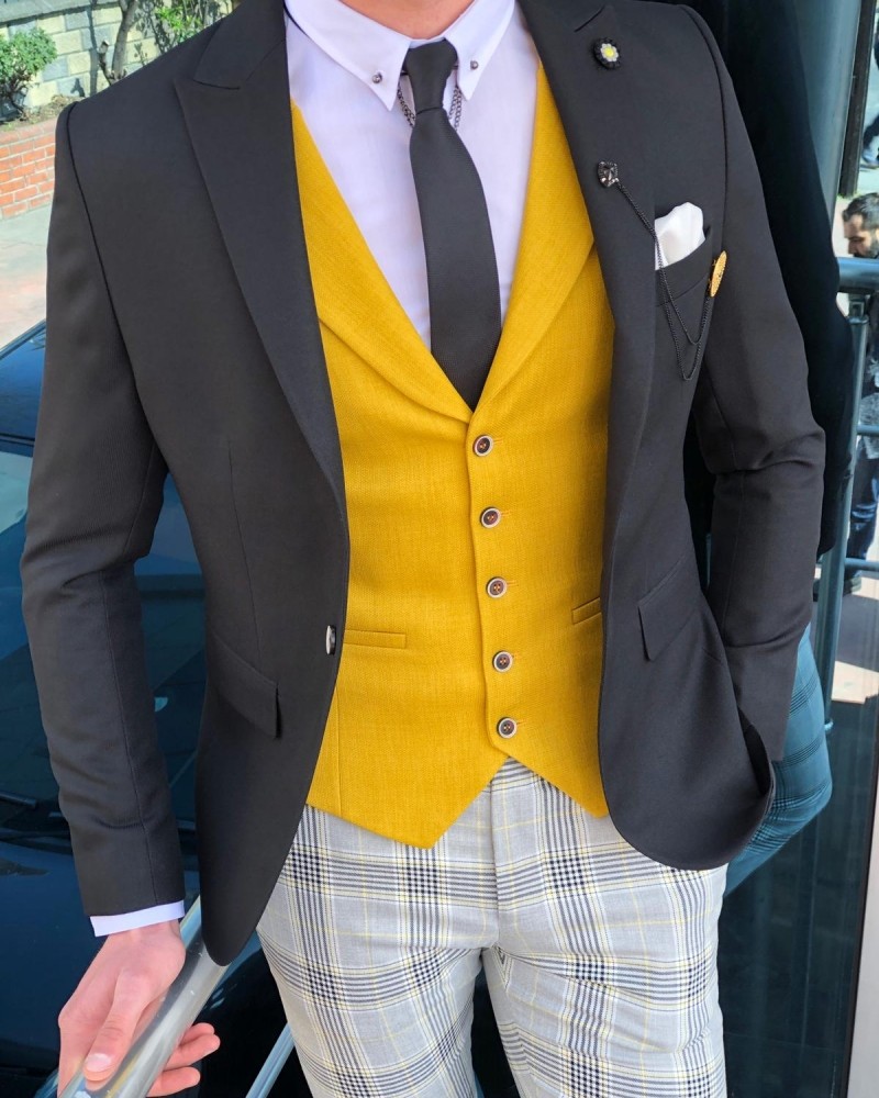 Yellow Suit by GentWith.com with Free Shipping