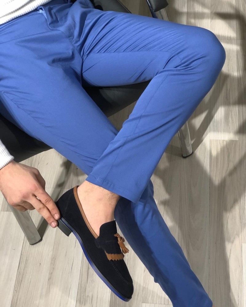 Sax Slim Fit Cotton Pants by Gentwith.com with Free Shipping