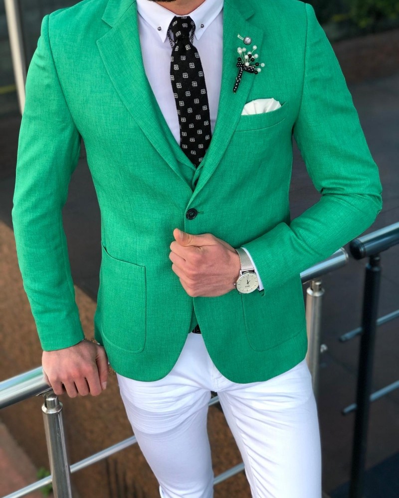 Green Suit by GentWith.com with Free Shipping