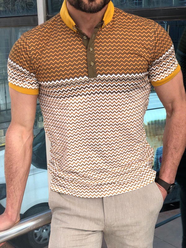 Buy Camel Slim Fit Polo Shirt by GentWith.com with Free Shipping