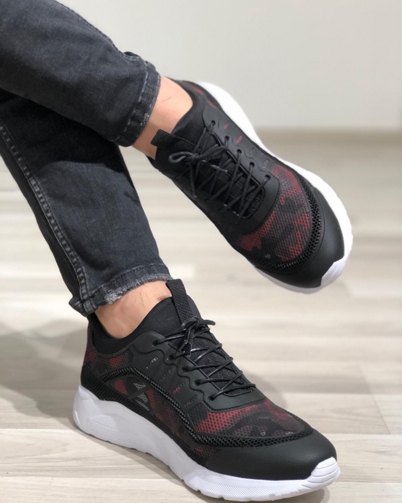 Black Leather Sneakers by GentWith.com with Free Shipping