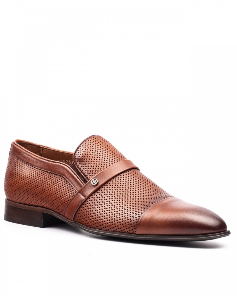 Cap Toe Tan Loafer by GentWith.com with Free Shipping