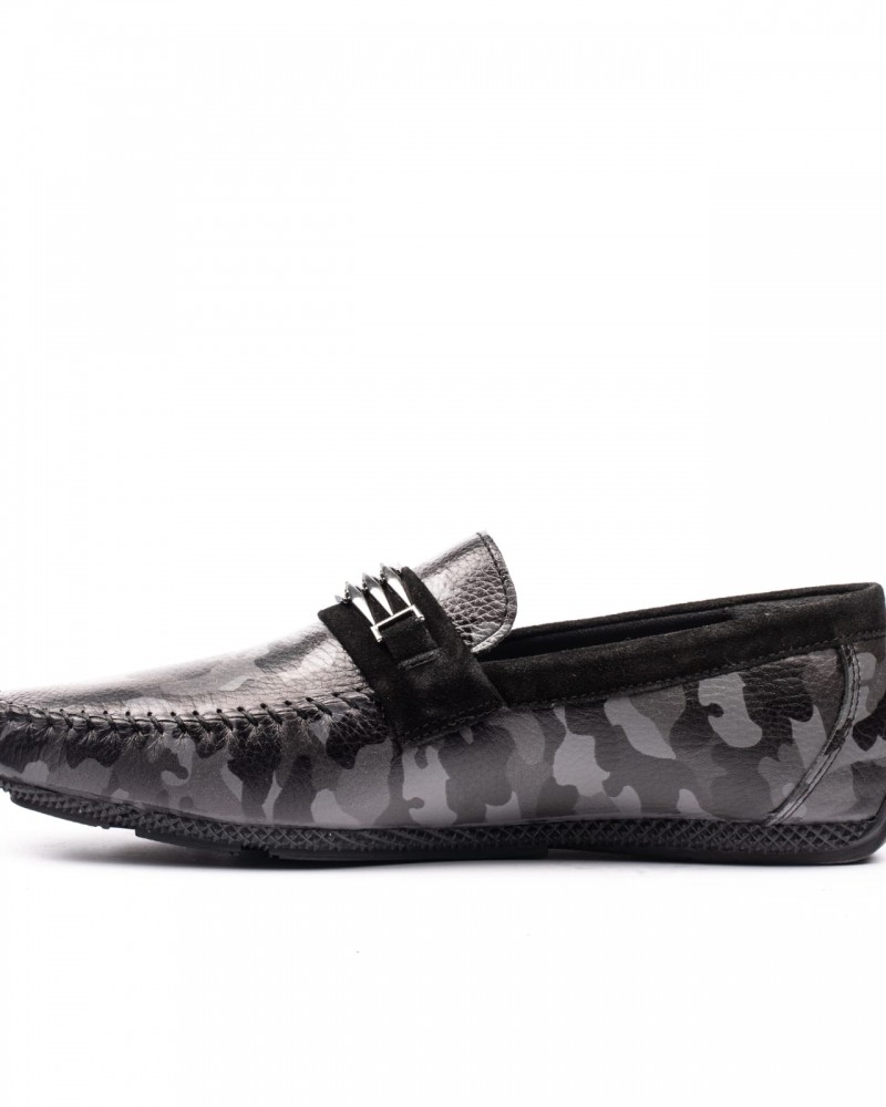 Black Camouflage Loafer by GentWith.com with Free Shipping