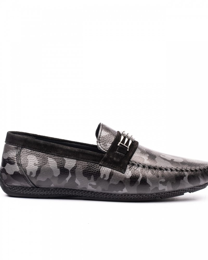 Black Camouflage Loafer by GentWith.com with Free Shipping