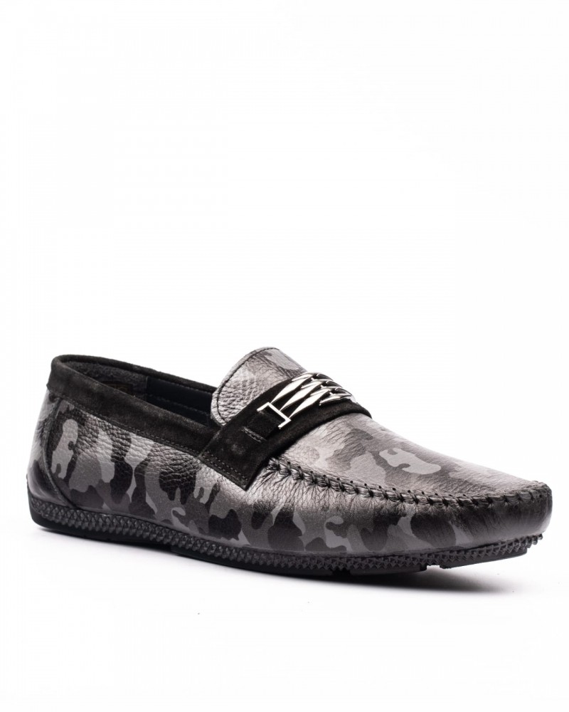 Men's Black Camouflage Loafer by GentWith.com with Free Shipping