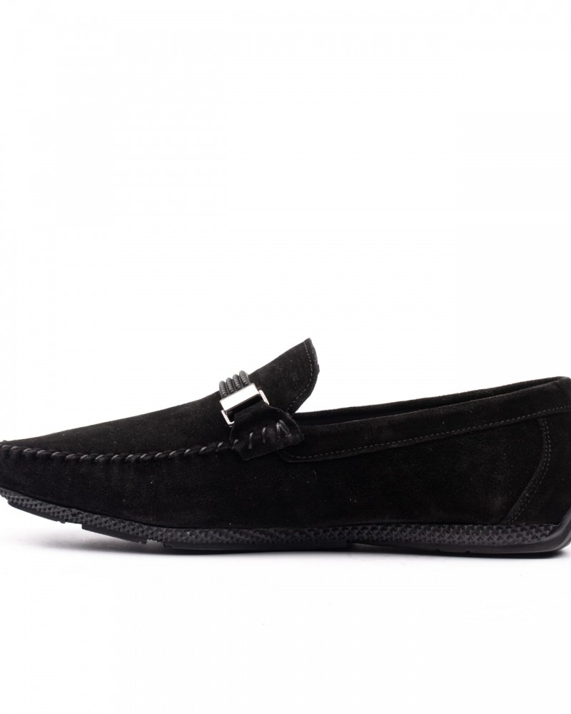 Black Suede Loafer by GentWith.com with Free Shipping