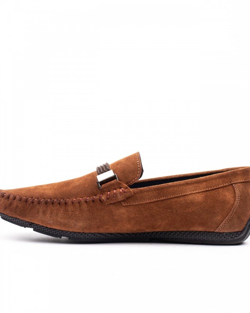 Tan Suede Loafer by GentWith.com with Free Shipping