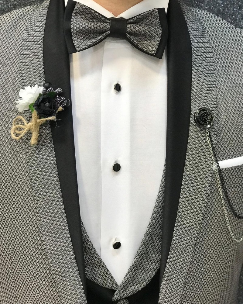 Slim Fit Gray Tuxedo by GentWith.com with Free Shipping