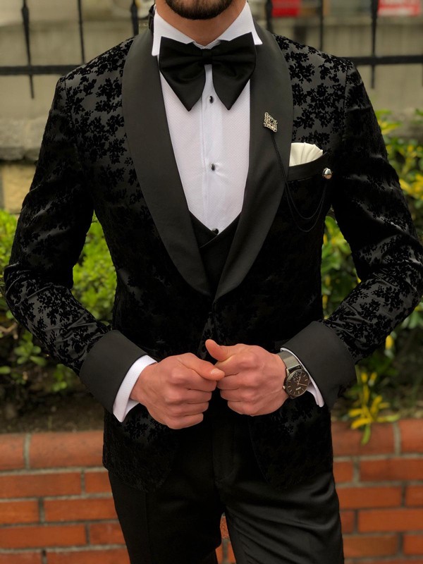 Black Slim Fit Tuxedo by GentWith.com with Free Shipping