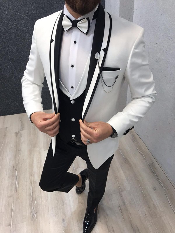 Marilyn White Slim Fit Tuxedo GENT WITH