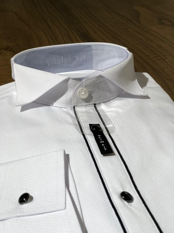 Buy White Slim Fit Dress Shirt by GentWith.com with Free Shipping