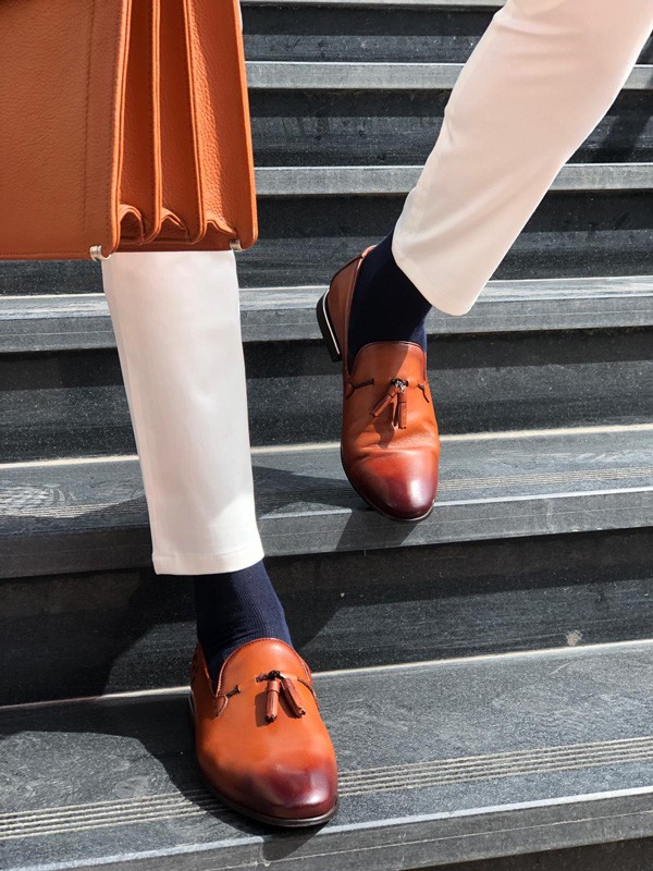 Buy Tan Tassel Loafer by GentWith.com with Free Shipping