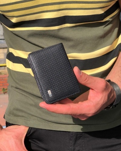 Black Leather Card Holder by GentWith.com with Free Shipping