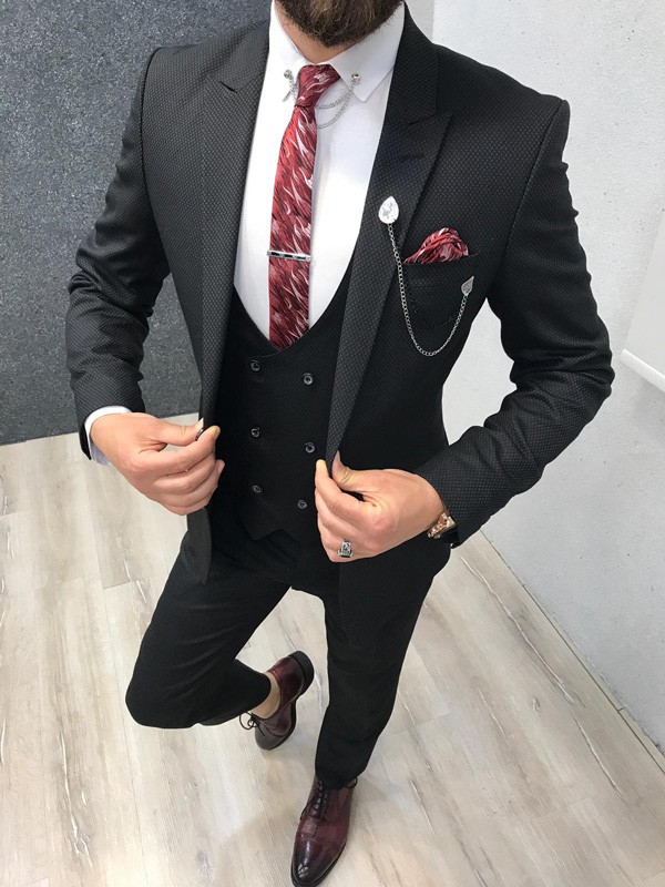 Buy Black Slim Fit Suit by GentWith.com with Free Shipping