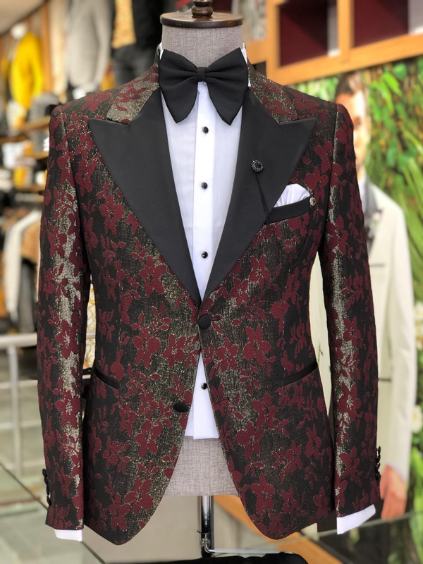 Buy Claret Red Slim Fit Suit by GentWith